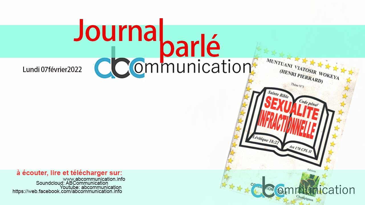 Journal parlé ABCom L07.02.2022